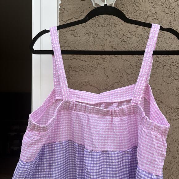 Lot Of 2 SHEIN Curvy 1XL GINGHAM maxi Dresses - Picture 7 of 10